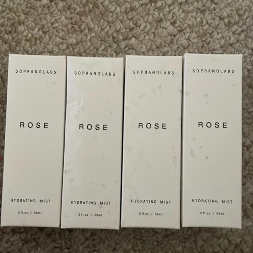 I have 4 rose hydrating mists